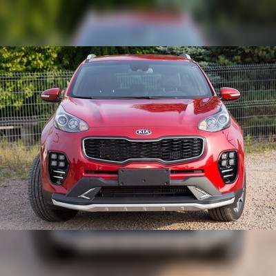 Накладка на передний бампер Kia Sportage 2016-2018