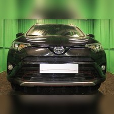 Защита радиатора нижняя Toyota Rav 4 2015-2019, модель "PREMIUM BLACK"