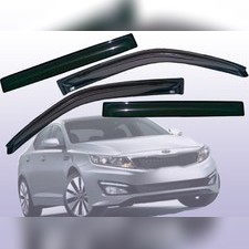 Дефлекторы боковых окон Kia Optima 2012-2016 (темные) Оригинал Корея