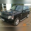 Комплект алюминиевых порогов с пластмассовой накладкой Range Rover 2002-2012, модель "Alyans"