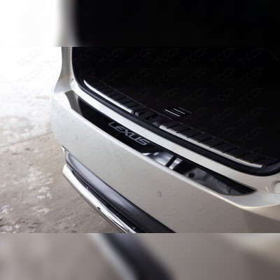 Накладка на задний бампер (лист зеркальный надпись Lexus) Lexus RX200t / RX300 / RX350 / RX450h