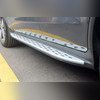 Пороги, подножки, ступени Mercedes-Benz GLC-class 2015-2020 (копия оригинала - OEM Style)