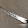 Накладка на задний бампер Nissan Qashqai 2014 - 2017, модель "Premium" (нержавеющая сталь)