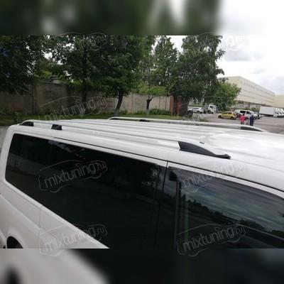 Рейлинги алюминиевые на Volkswagen T6 Multivan 2015 - нв (короткая база, серебристые)
