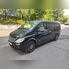 Рейлинги Mercedes-Benz Vito 639\447 (черные, для длинной базы, длина кузова 5,22 м) ножки металл