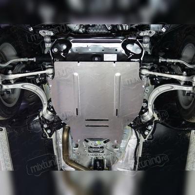 Защита КПП (алюминий) 4мм Audi A4 (B9) 2015-нв