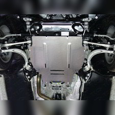 Защита КПП (алюминий) 4мм Audi A4 (B9) 2015-нв
