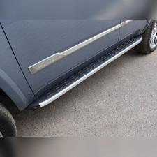 Пороги алюминиевые с пластиковой накладкой 1920 мм Cadillac Escalade 2015-2020