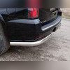 Защита заднего бампера (уголки овальные) 75х42 мм Chevrolet Tahoe 2014-2020