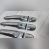 Накладки на дверные ручки (нержавеющая сталь) (под сенсор) Renault Kaptur 2012-2019