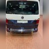Накладка на задний бампер Volkswagen T6 Transporter 2015-2020 (нержавеющая сталь)