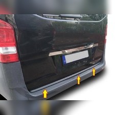 Накладка на нижнюю кромку крышки багажника, Mercedes V-class (нержавеющая сталь)