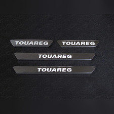 Накладки на пороги (зеркальные надпись Touareg) 4шт Volkswagen Touareg 2014-2018