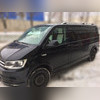 Рейлинги алюминиевые на Volkswagen T6 Caravelle 2015-2019 (длинная база, серебристые)