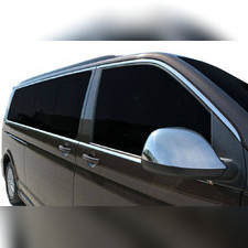 Верхние и нижние молдинги стекол Volkswagen T6 Caravelle 2015-2019 "короткая база, 1 сдвижная дверь"