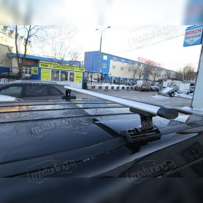 Багажник на крышу с аэродинамическими поперечинами Peugeot 607 2000-2010 "Аэро" (в штатные места)